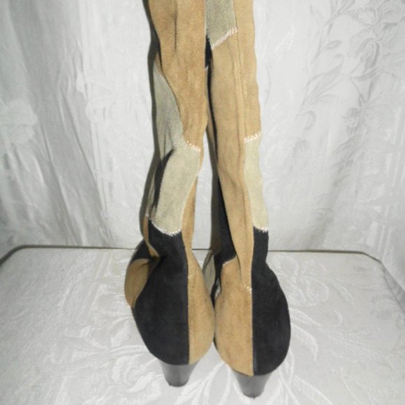 ISABEL MARANT ETOILE Patchwork Boots 38 7.5 $715 - Picture 5 of 7